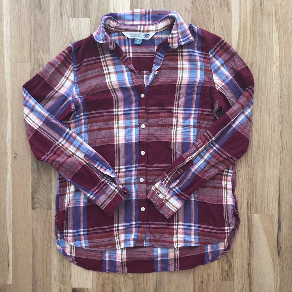 Old Navy Plaid Classic Fit Shirt